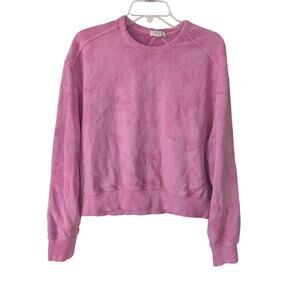Rag & Bone Sweatshirt Womens M Pink Crewneck Tie Dye Organic Cotton